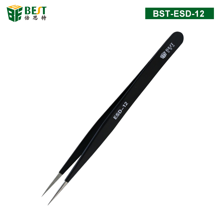 BST-ESD-12 優(yōu)質(zhì)鋼化高級(jí)防靜電鑷子